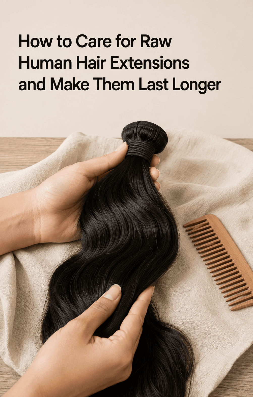 How to Care for Raw Human Hair Extensions and Make Them Last Longer